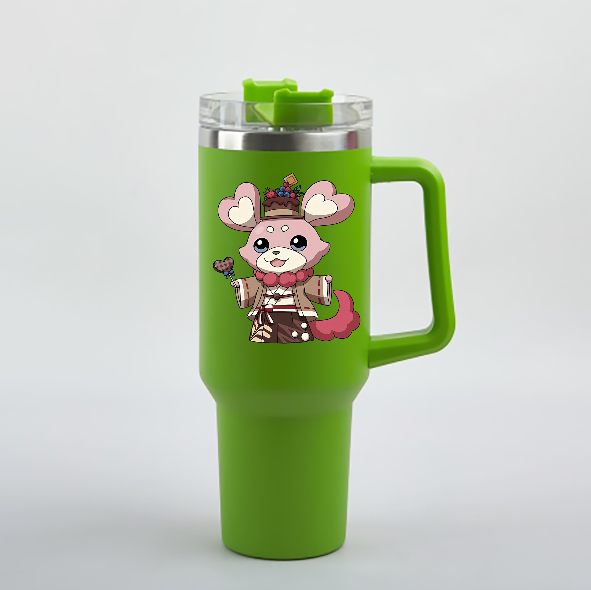 （画像用） 妖怪ウォッチ Yo-kai Watch 1200mL車用タンブラー - クリスタルステッカー（プラスチックストロー付き）